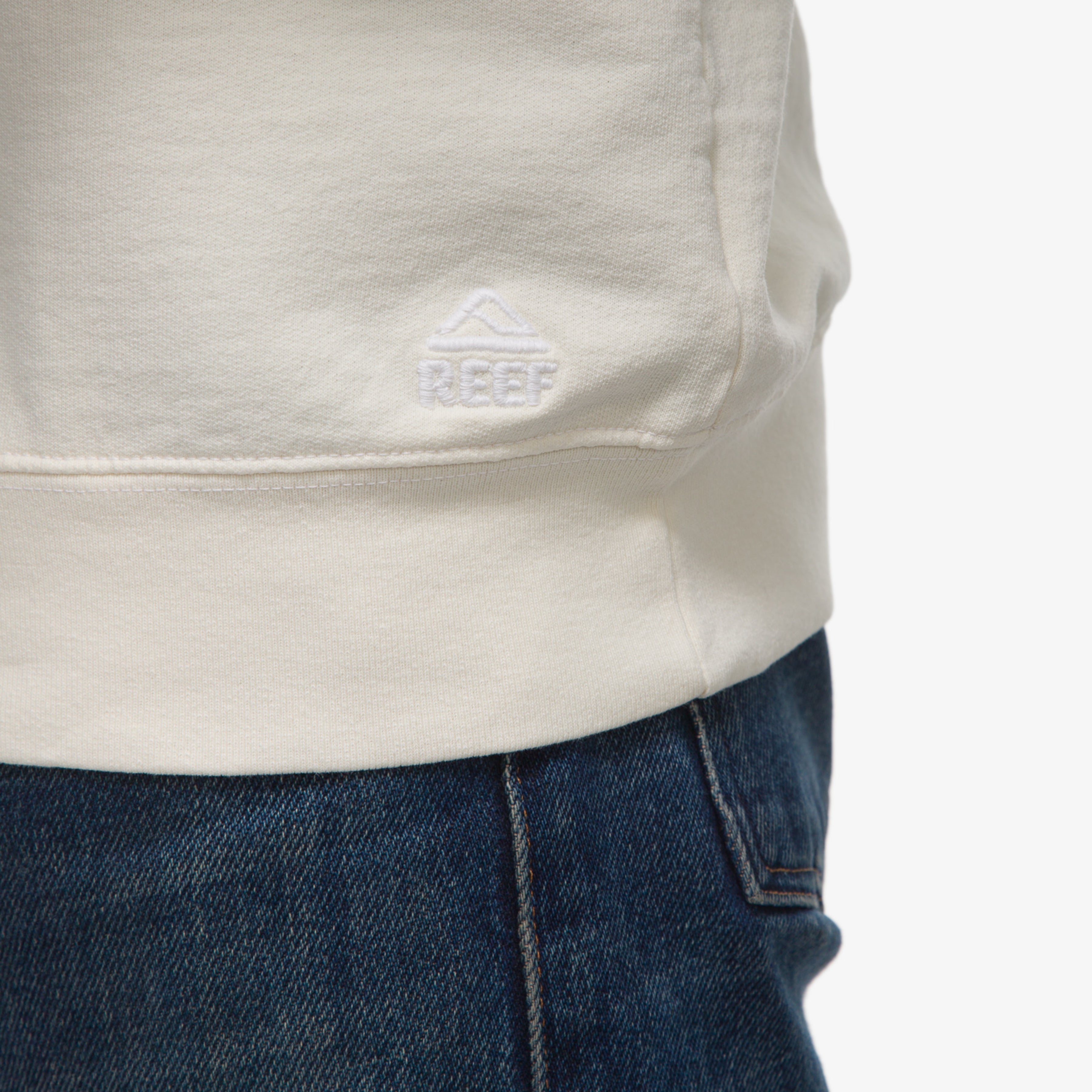 Vivas Crewneck Pullover - Marshmallow - Down the Line 2 View