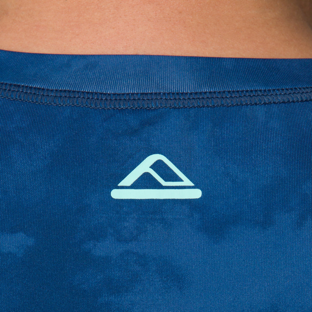 Ellsworth Short Sleeve Surf Shirt 50 UPF - Insigna Blue Water P - Down the Line 2 View