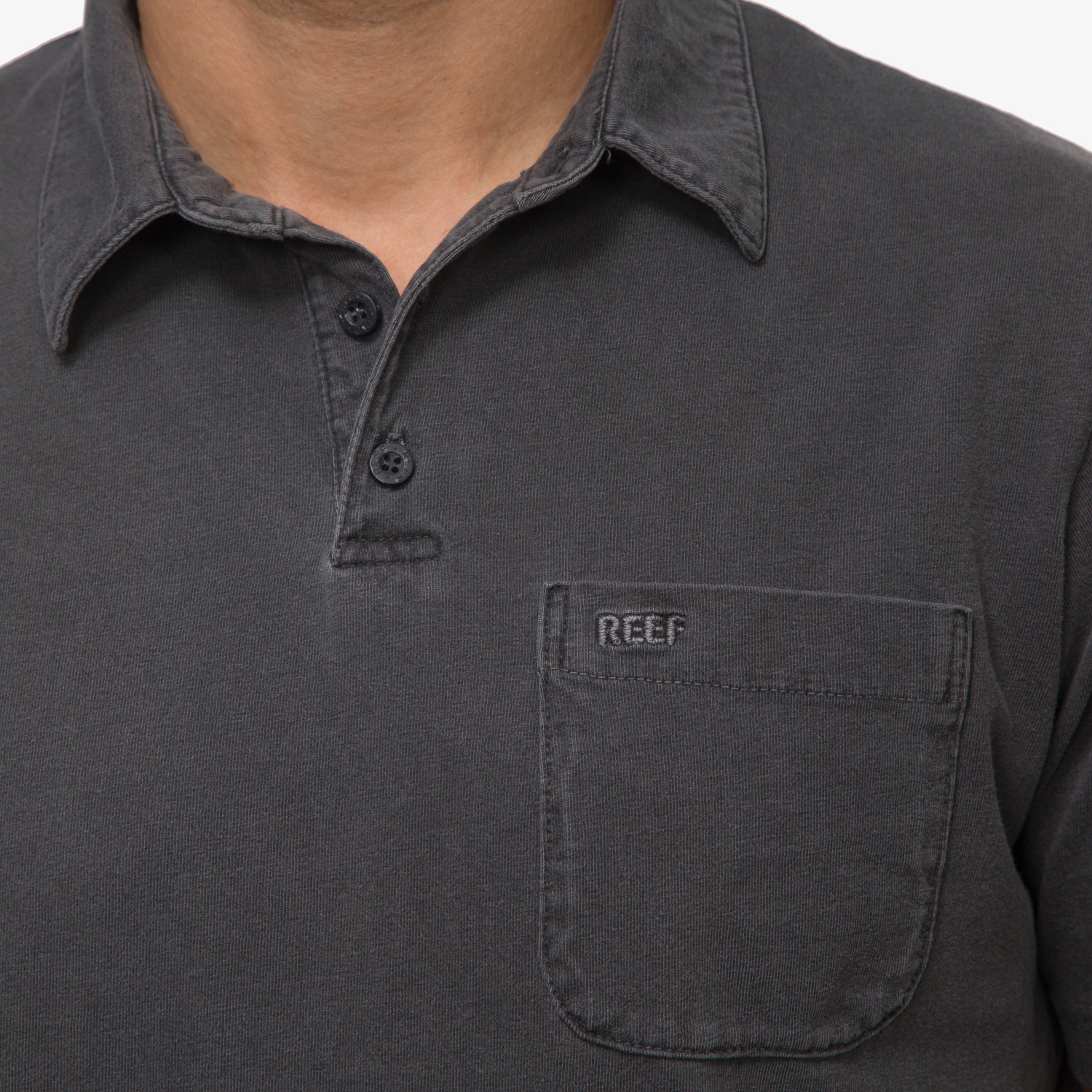 Walker Short Sleeve Polo - Pirate Black - Down the Line 1 View
