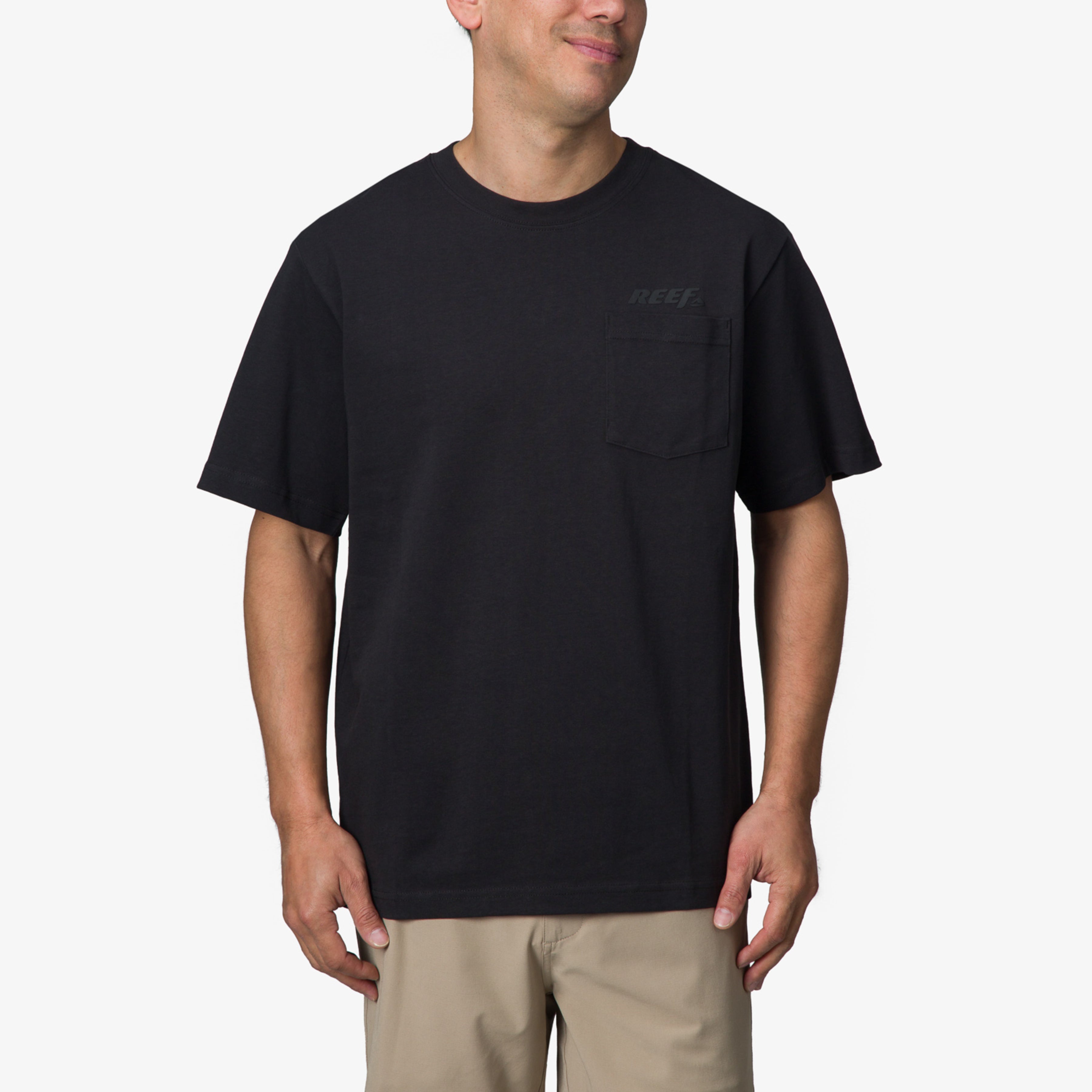 Speed Pocket Short Sleeve T-Shirt - Caviar - Front View
