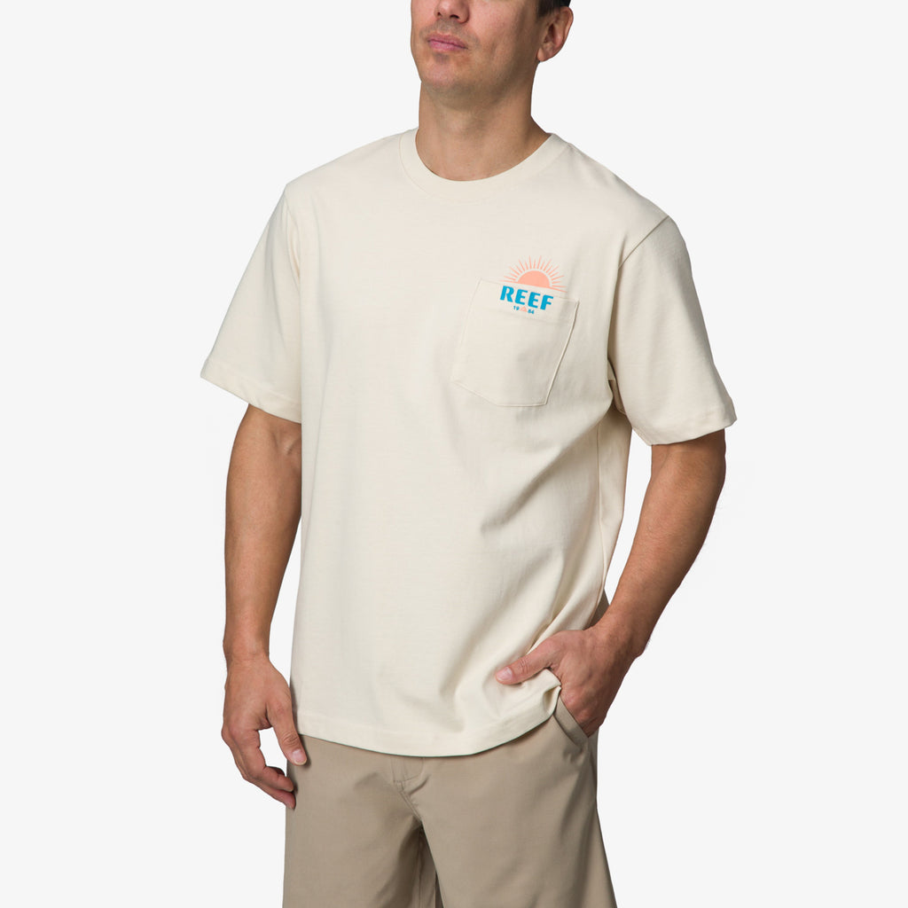 Sunrise Pocket Short Sleeve T-Shirt - Almond - Alternate 1 View
