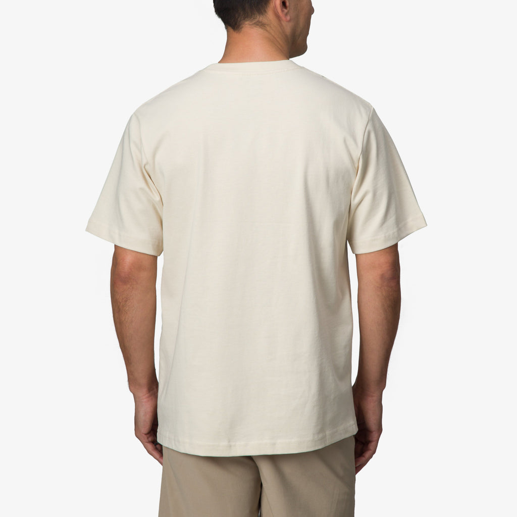 Sunrise Pocket Short Sleeve T-Shirt - Almond - Back View