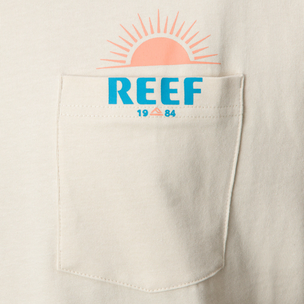 Sunrise Pocket Short Sleeve T-Shirt - Almond - Down the Line 1 View