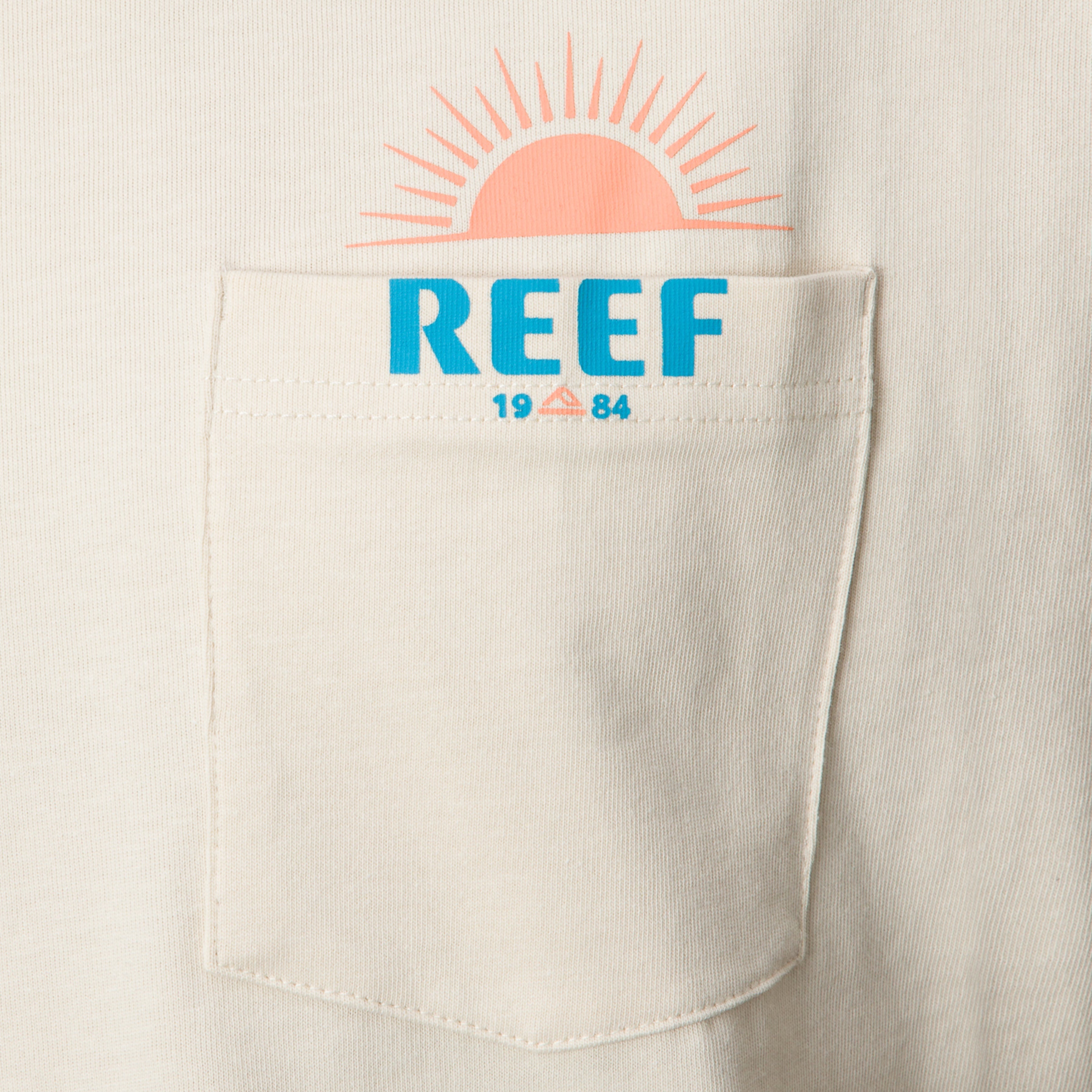 Sunrise Pocket Short Sleeve T-Shirt - Almond - Down the Line 1 View