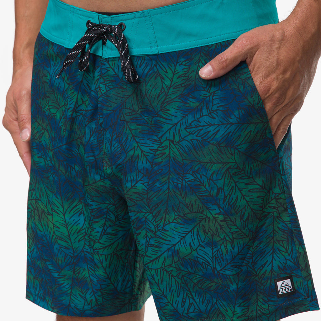 Worley F/W Wvn Short - Tile Blue - Down the Line 1 View