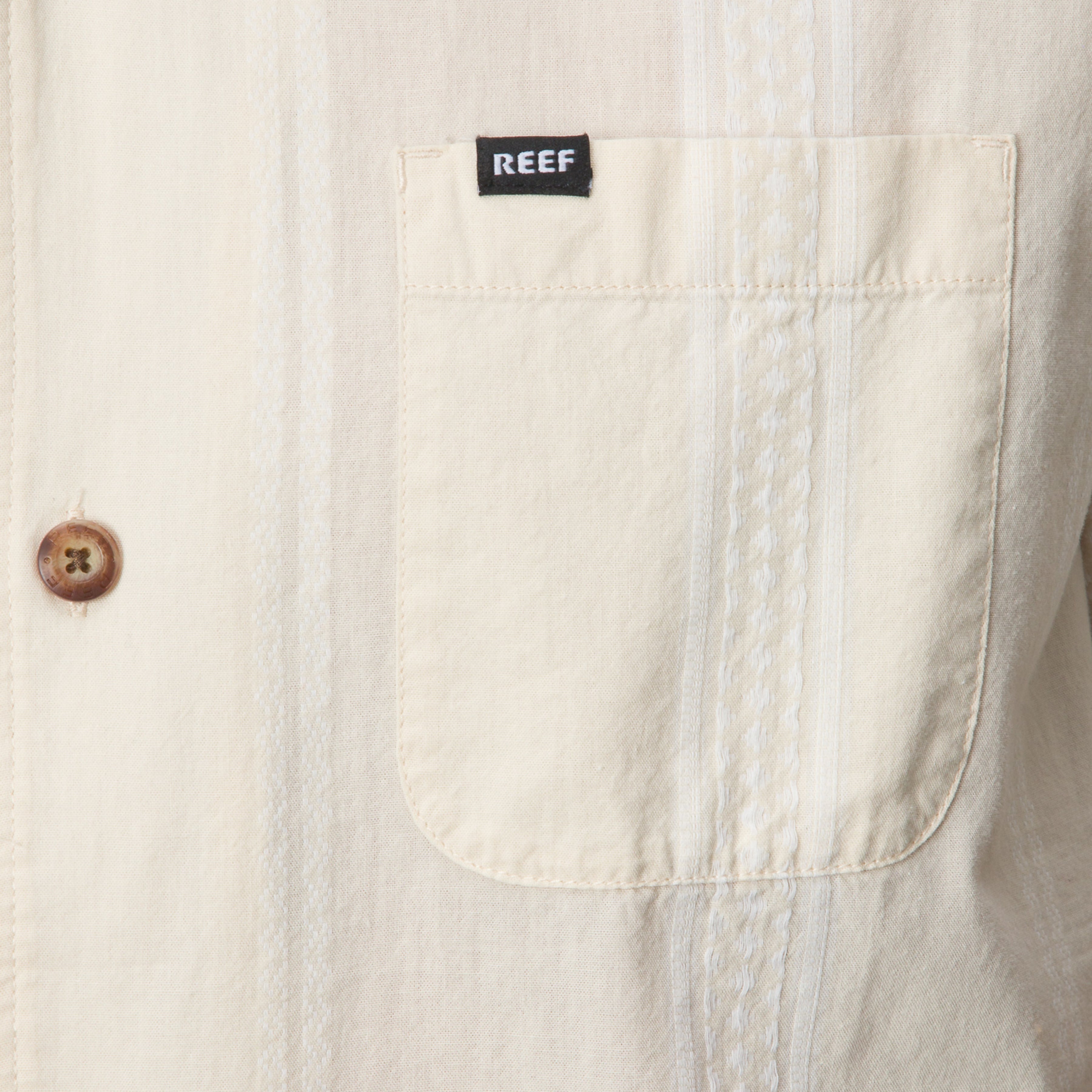 Lemmy Short Sleeve Shirt - Almond Milk - Down the Line 1 View