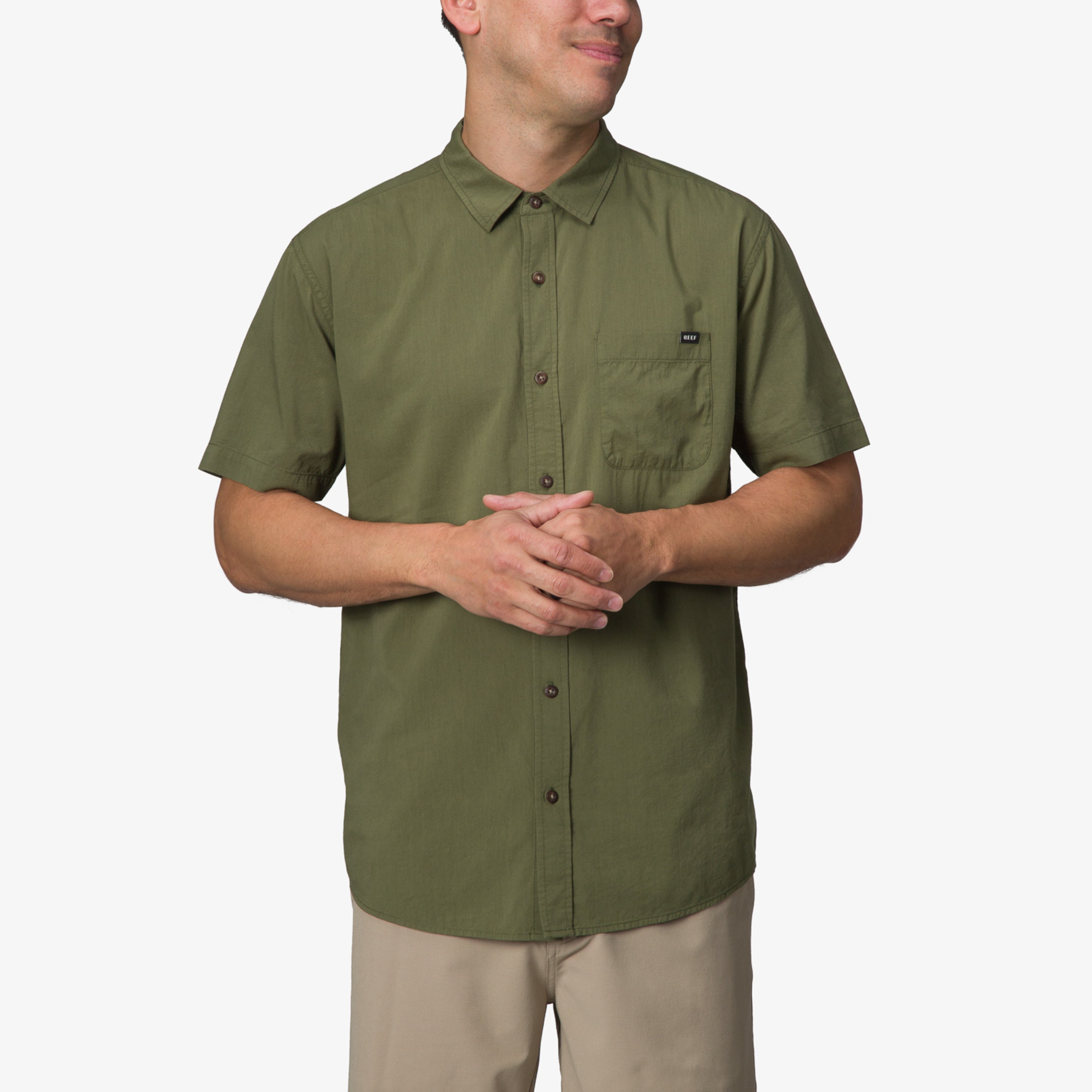 Collins Short Sleeve Shirt - Olivine - Alternate 1 View