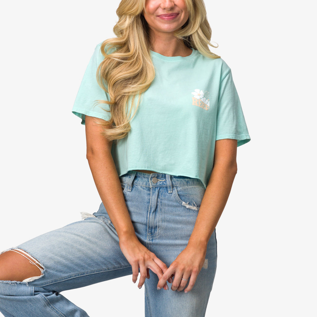 Koda 18" Crop T-Shirt - Eggshell - Alternate 1 View