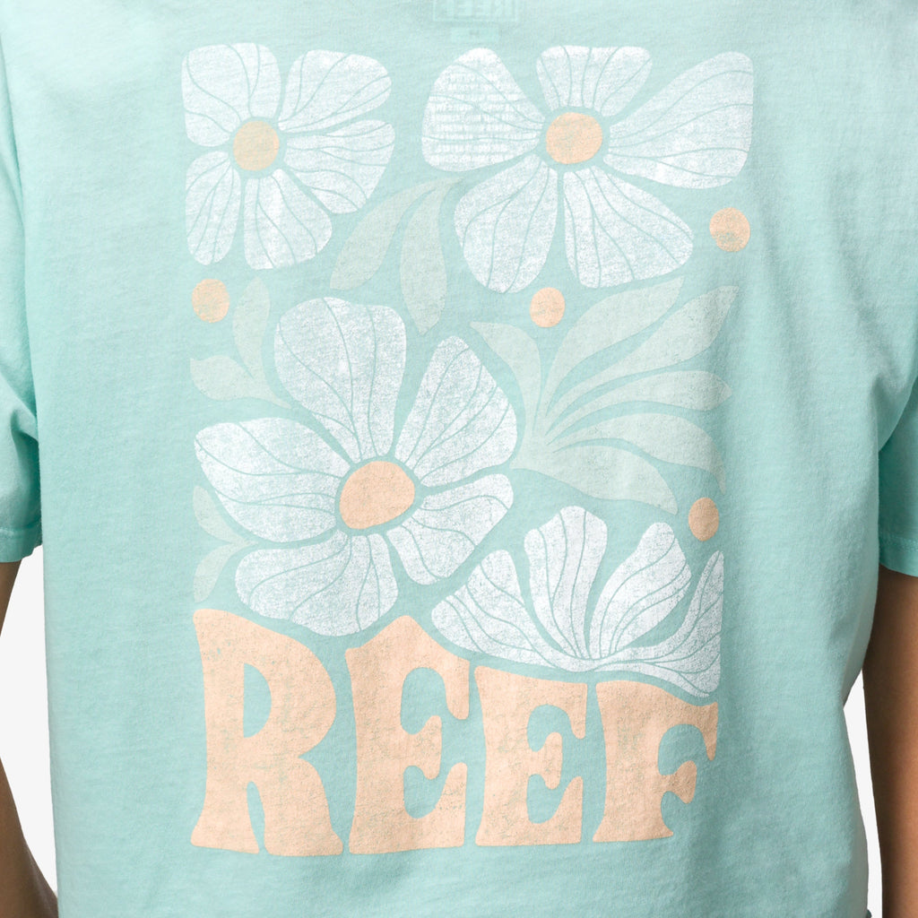 Koda 18" Crop T-Shirt - Eggshell - Down the Line 2 View