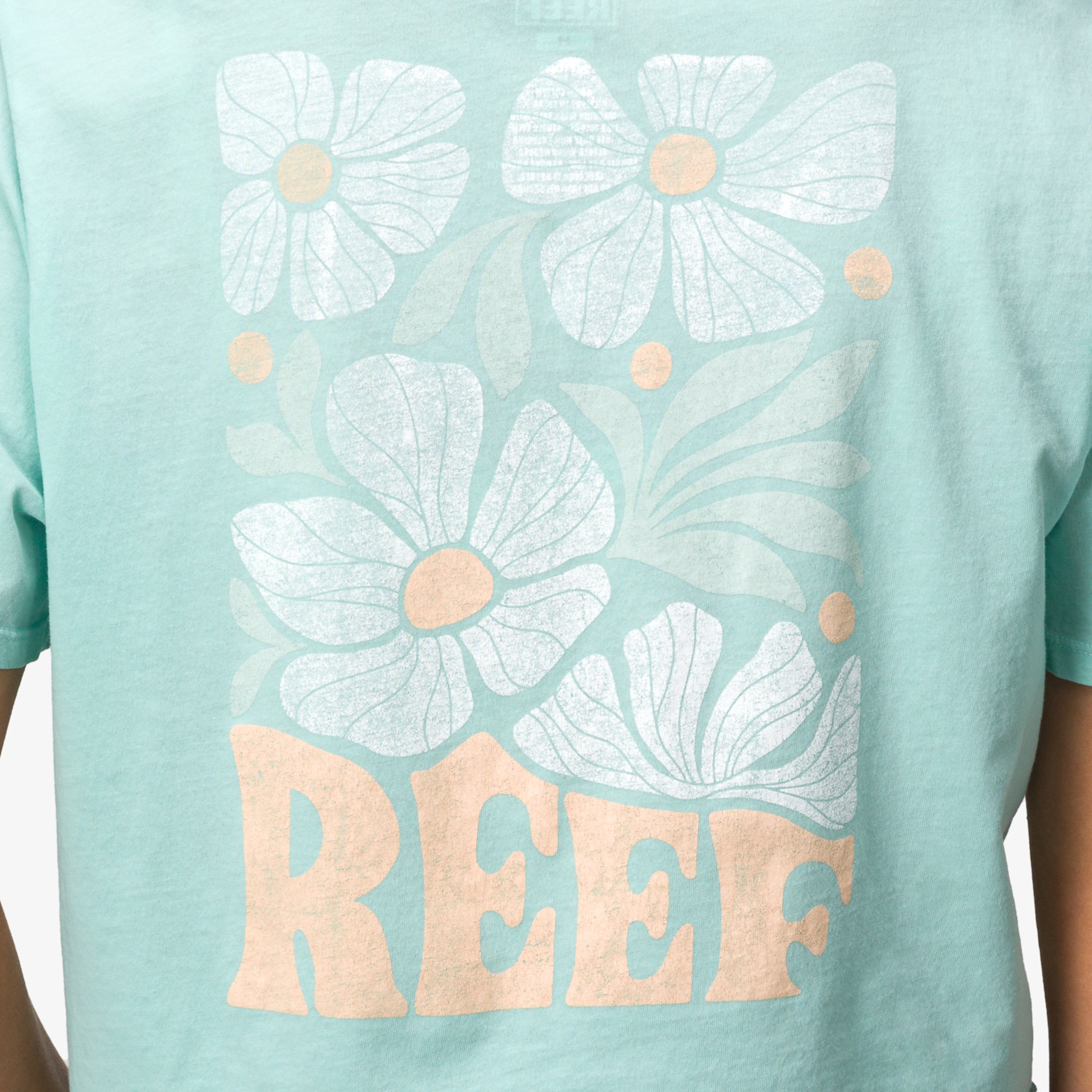 Koda 18" Crop T-Shirt - Eggshell - Down the Line 2 View