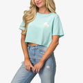 Koda 18" Crop T-Shirt - Eggshell - Front View
