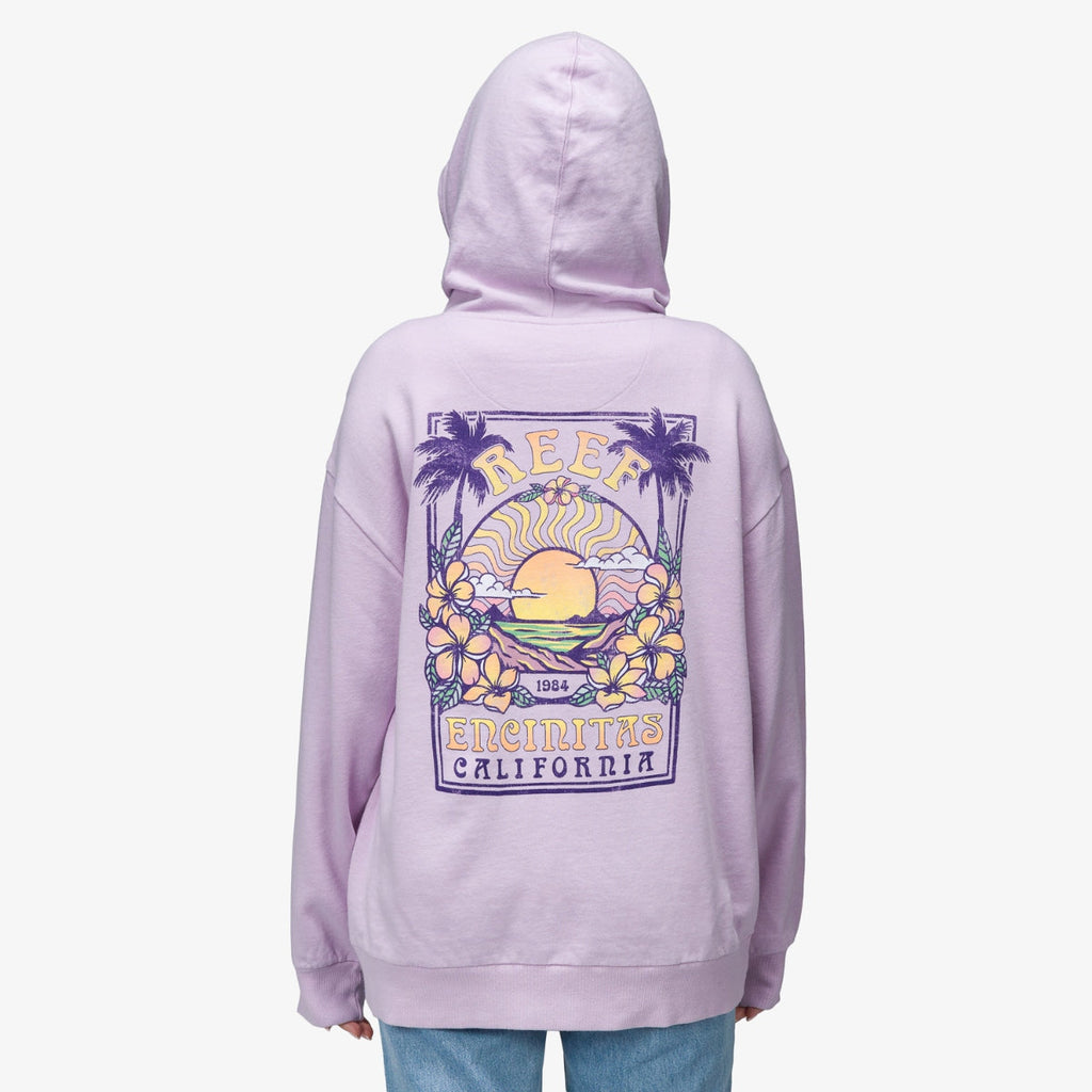 Boyfriend Hoodie - Lavendar Frost - Back View