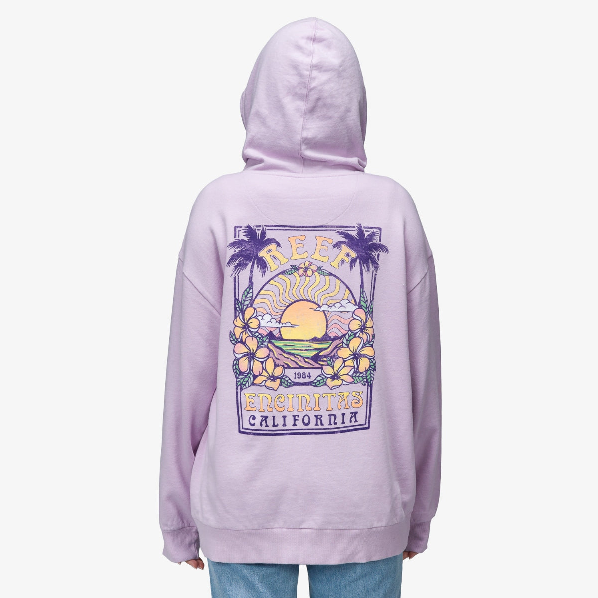 Boyfriend Hoodie - Lavendar Frost - Back View