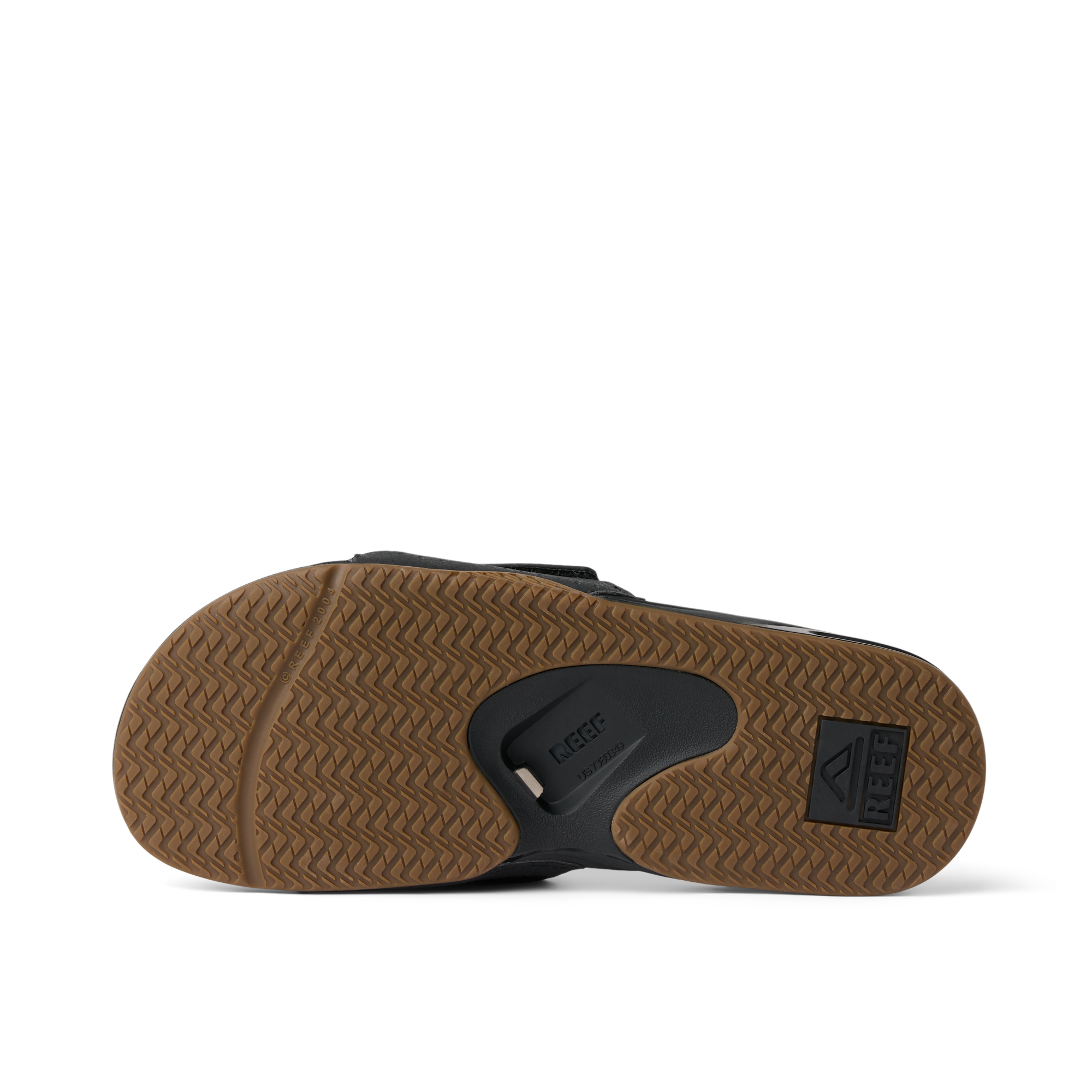 Fanning Slide - Black/Silver - Underside View
