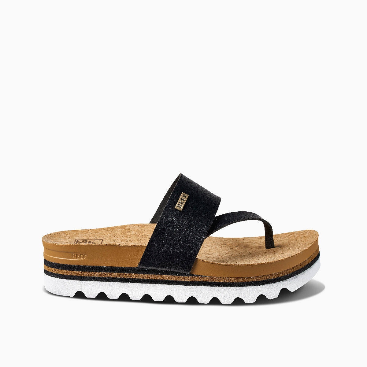 Cushion Sol Hi - Black/Tan - Right Side View