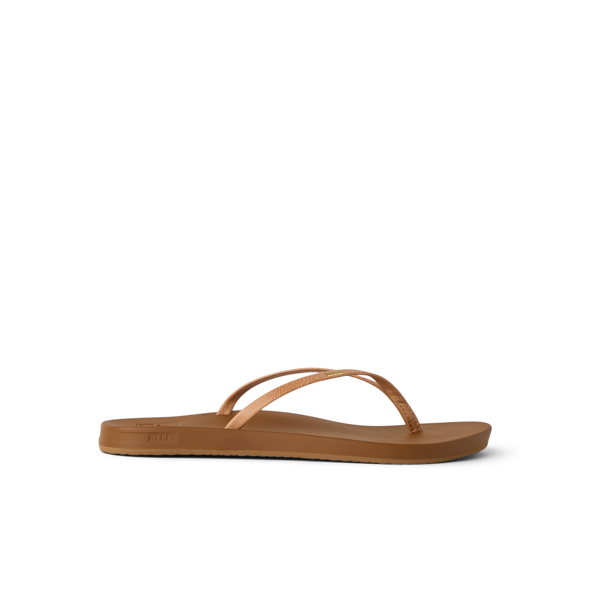 Cushion Slim women’s sandal facing right, beach-inspired with soft-rebound cushioning and anatomical arch support.