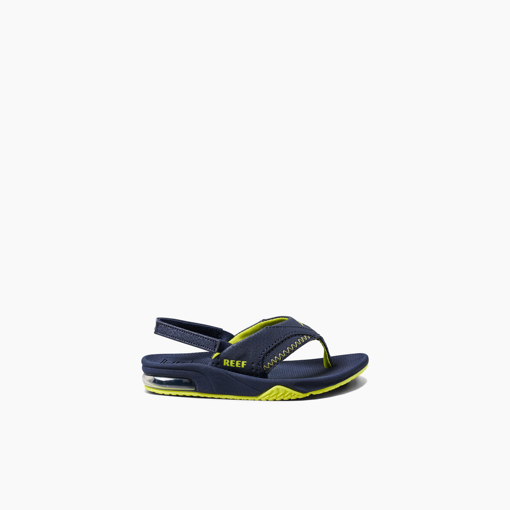 Little Fanning - Lime/Navy - Right Side View