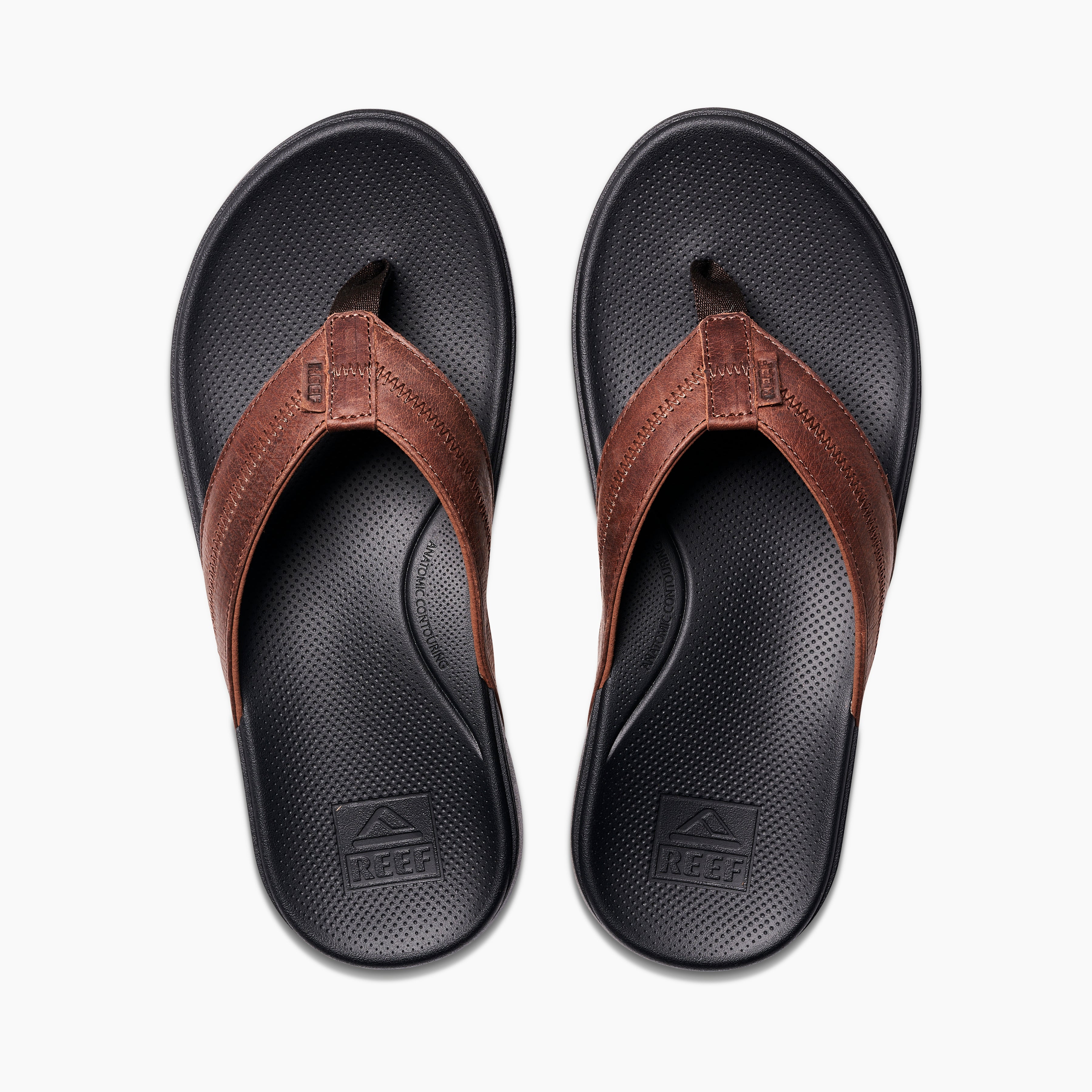 Cushion Phantom 2.0 Leather - Brown/Black - Top View