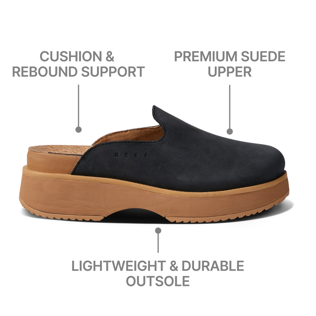 Vista Skye right-facing women's slip-on shoe with premium suede upper, cushioned arch support, and durable lightweight outsole.