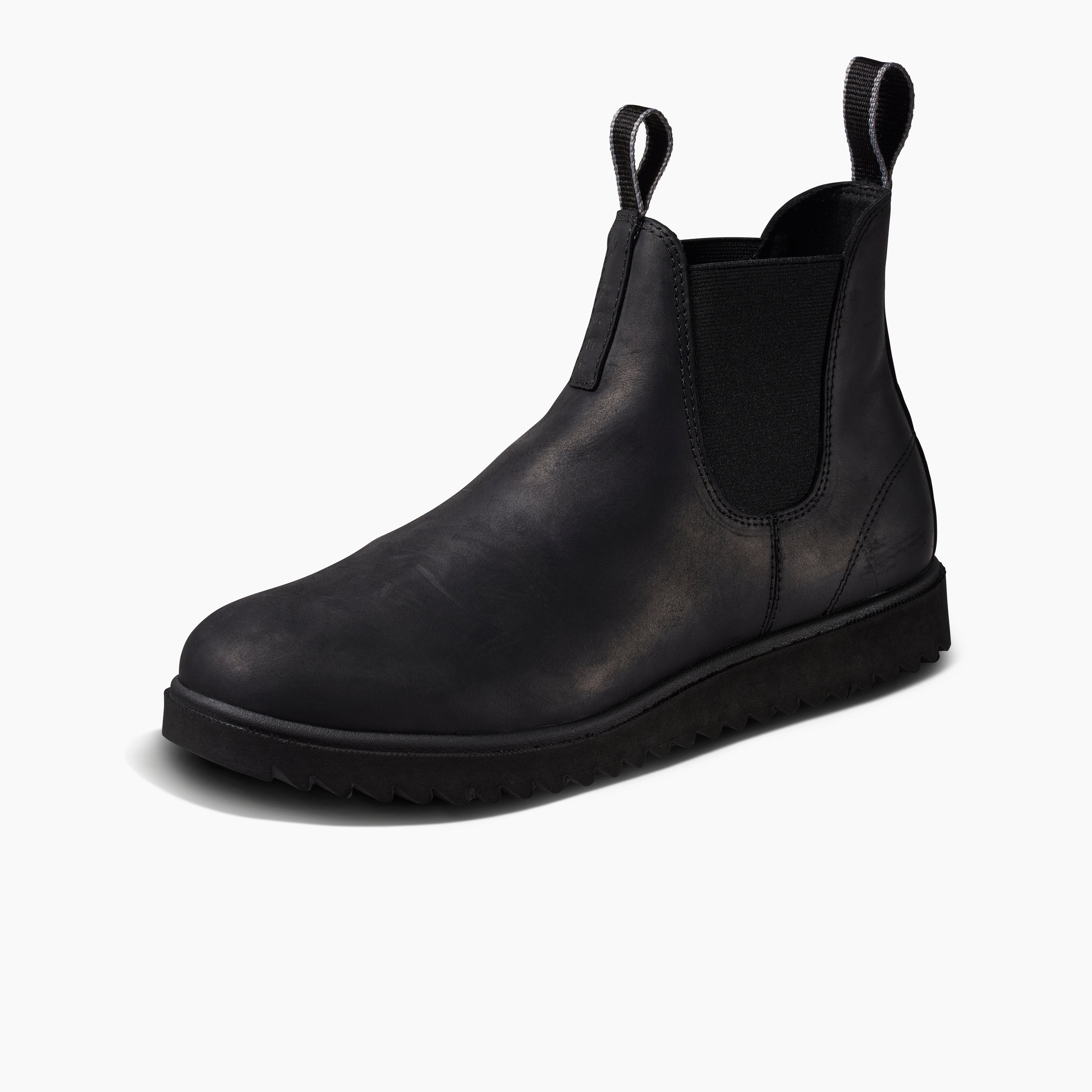 Otis - All Black Leather - Left Side View