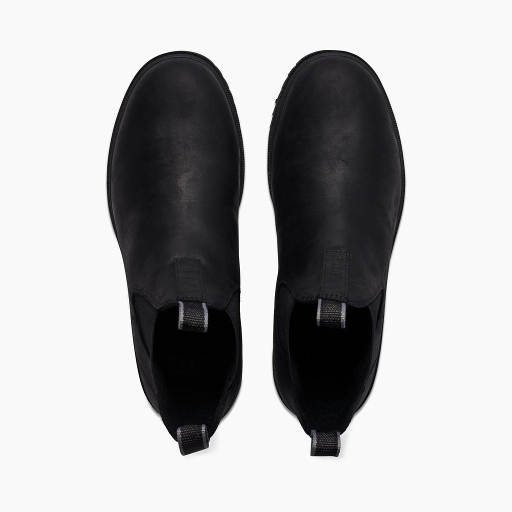 Otis - All Black Leather - Top View