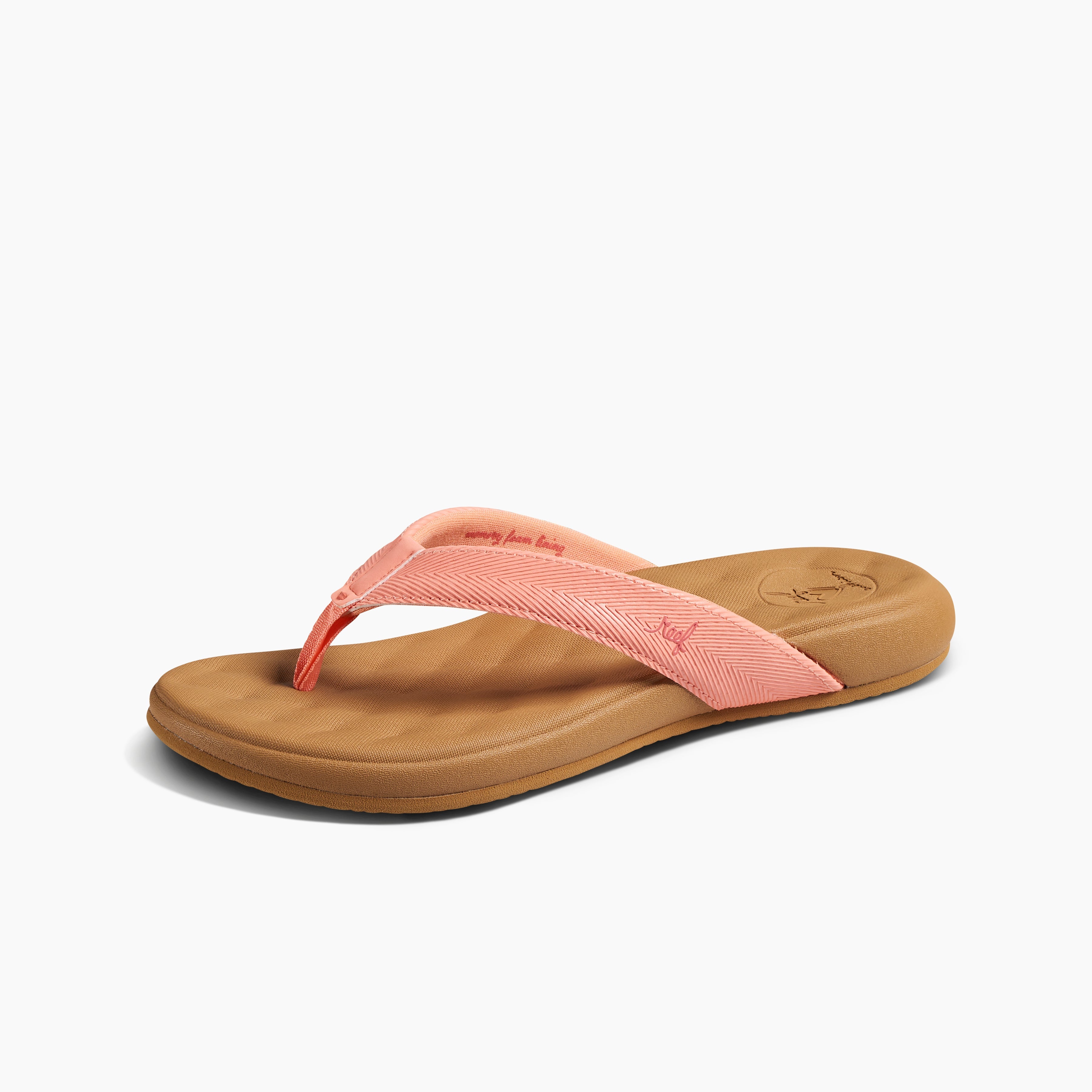 Cushion Harmony - Coral - Left Side View
