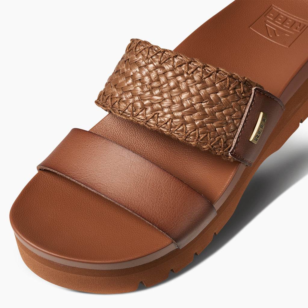 Cushion Vista Higher - Espresso Raffia - Down the Line 1 View