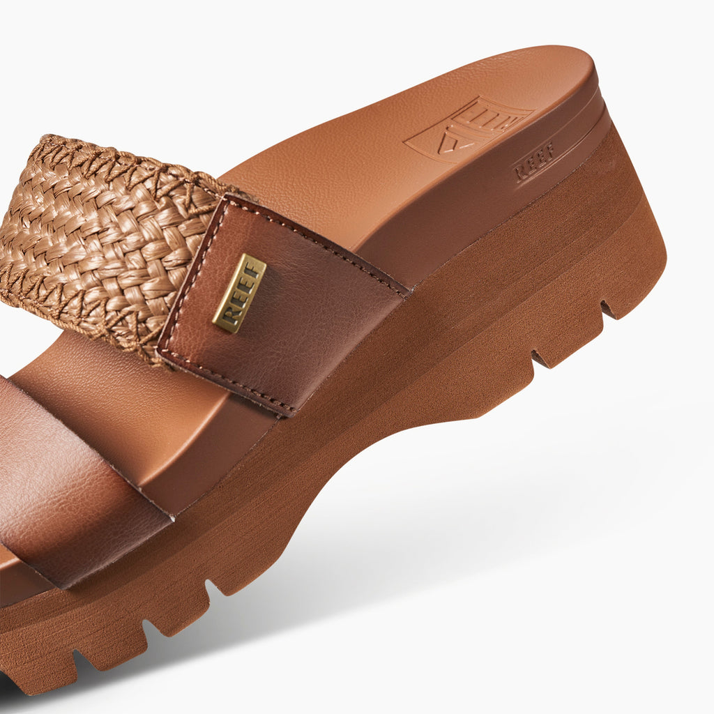 Cushion Vista Higher - Espresso Raffia - Down the Line 2 View
