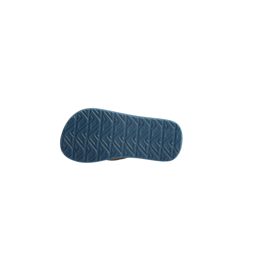 Kids Ahi - Blue/Tan Palm - Underside View