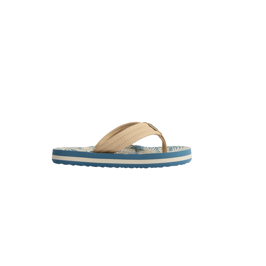 Kids Ahi - Blue/Tan Palm - Right Side View