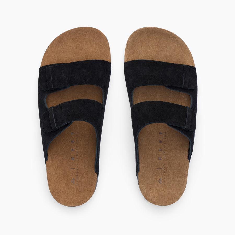 Ojai Two Bar - Black/Tan - Top View