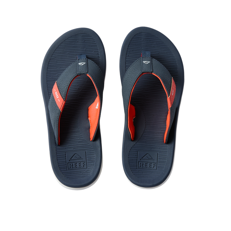 Kids Santa Ana - Navy/White/Orange - Underside View
