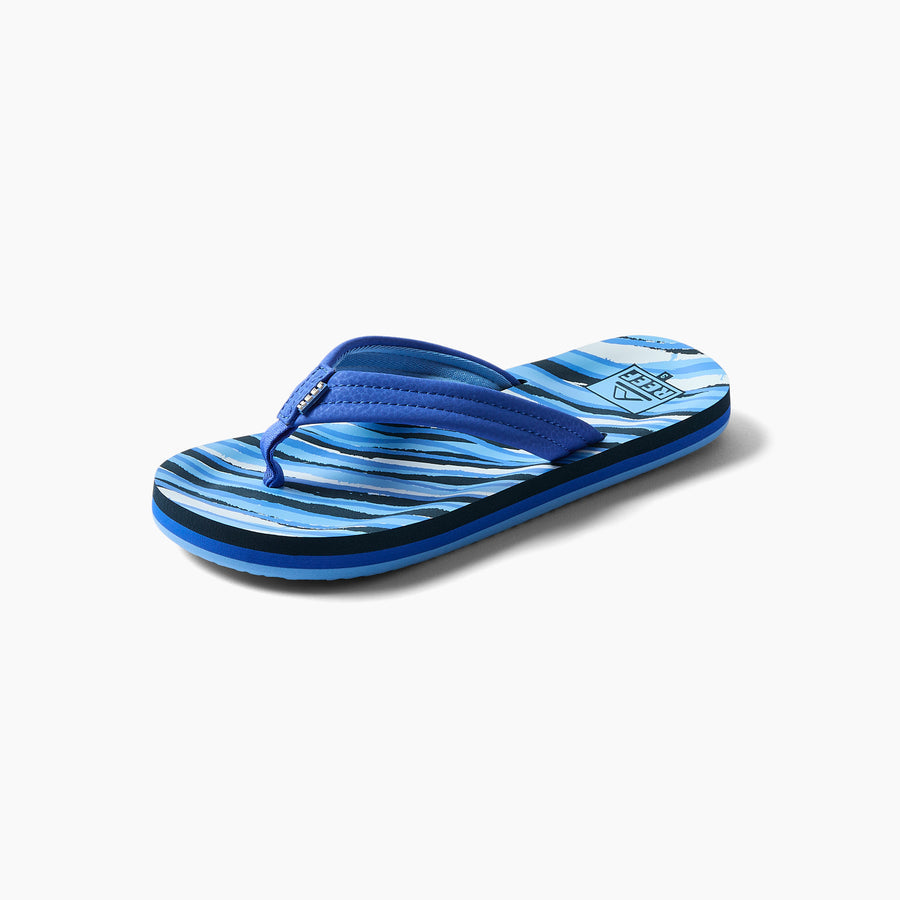 Kids Ahi - Royal Stripe - Left Side View