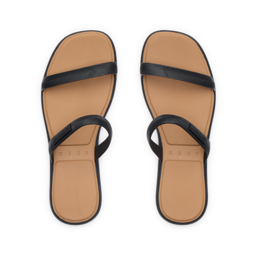 Water Willow Marina - Black/Tan - Top View