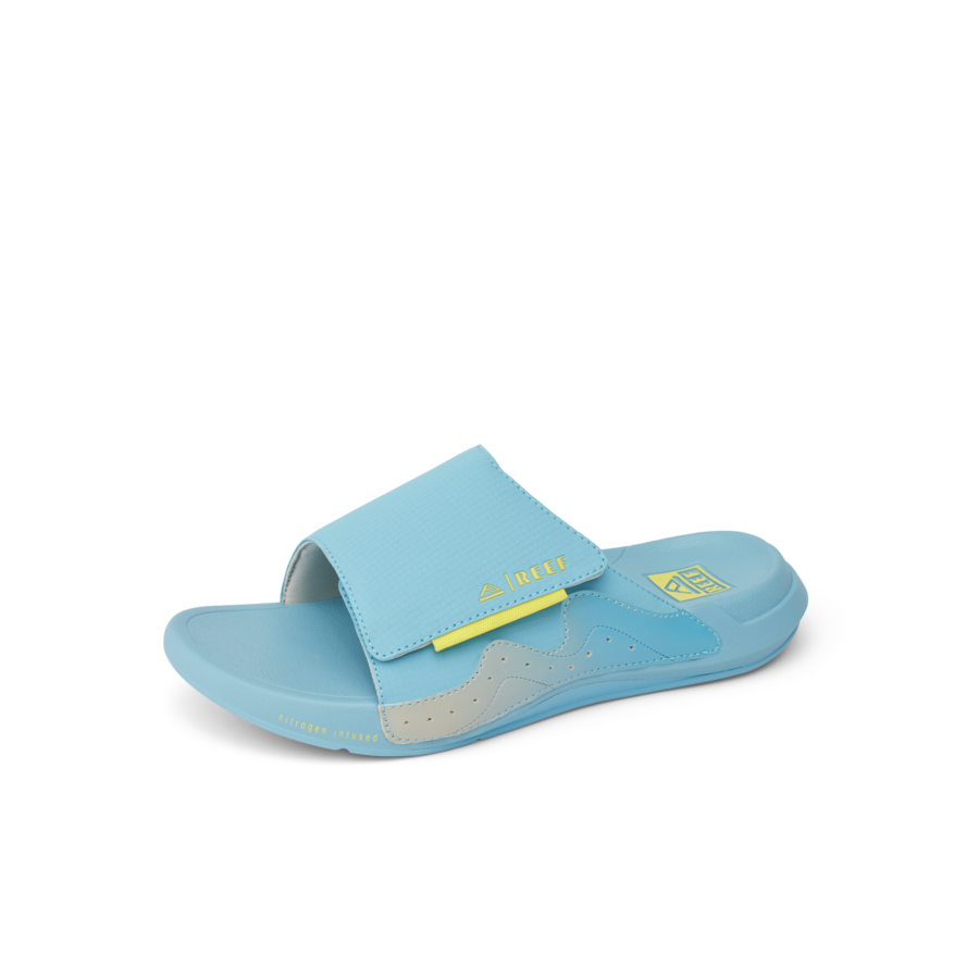 Cruiser Slide - Light Blue/Yellow - Right Side View