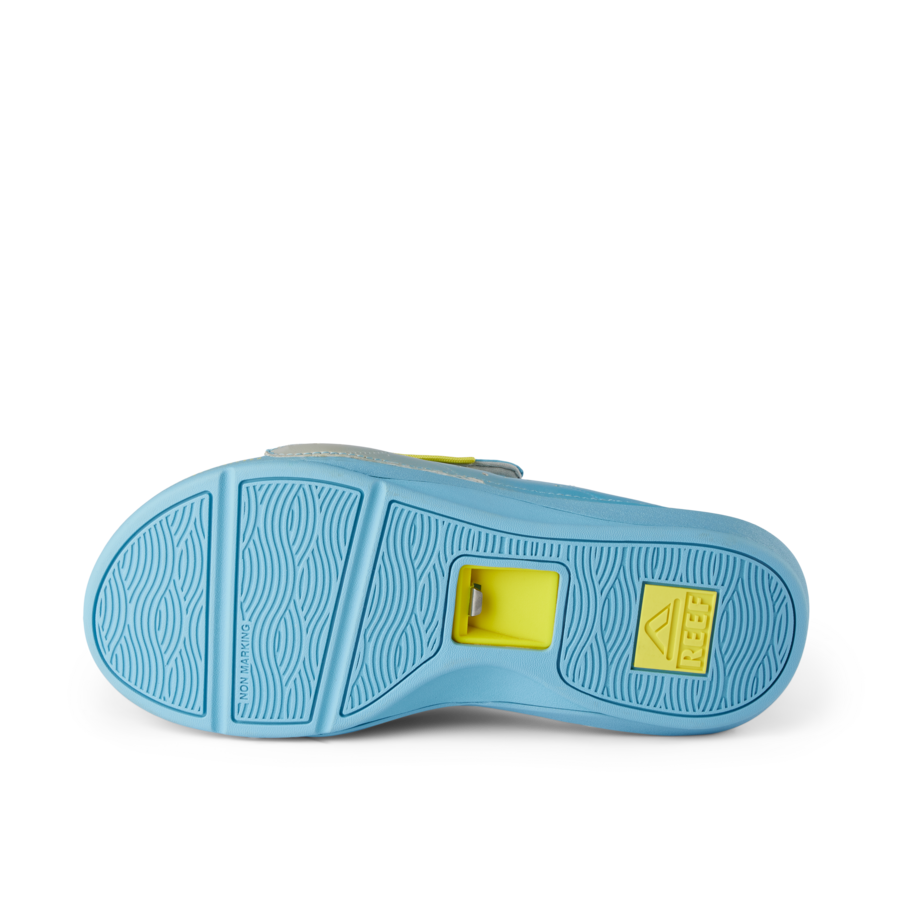Cruiser Slide - Light Blue/Yellow - Top View