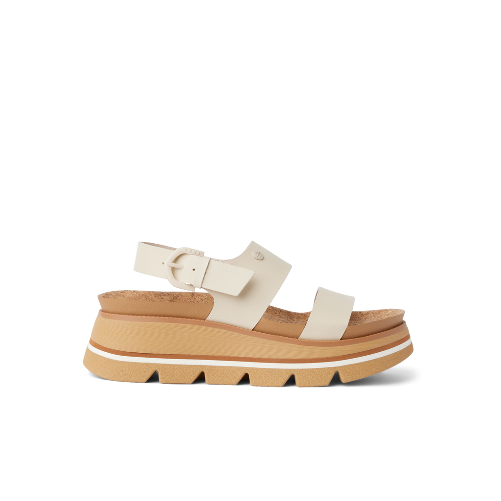 Vista Luxe Liah - White/Tan - Right Side View