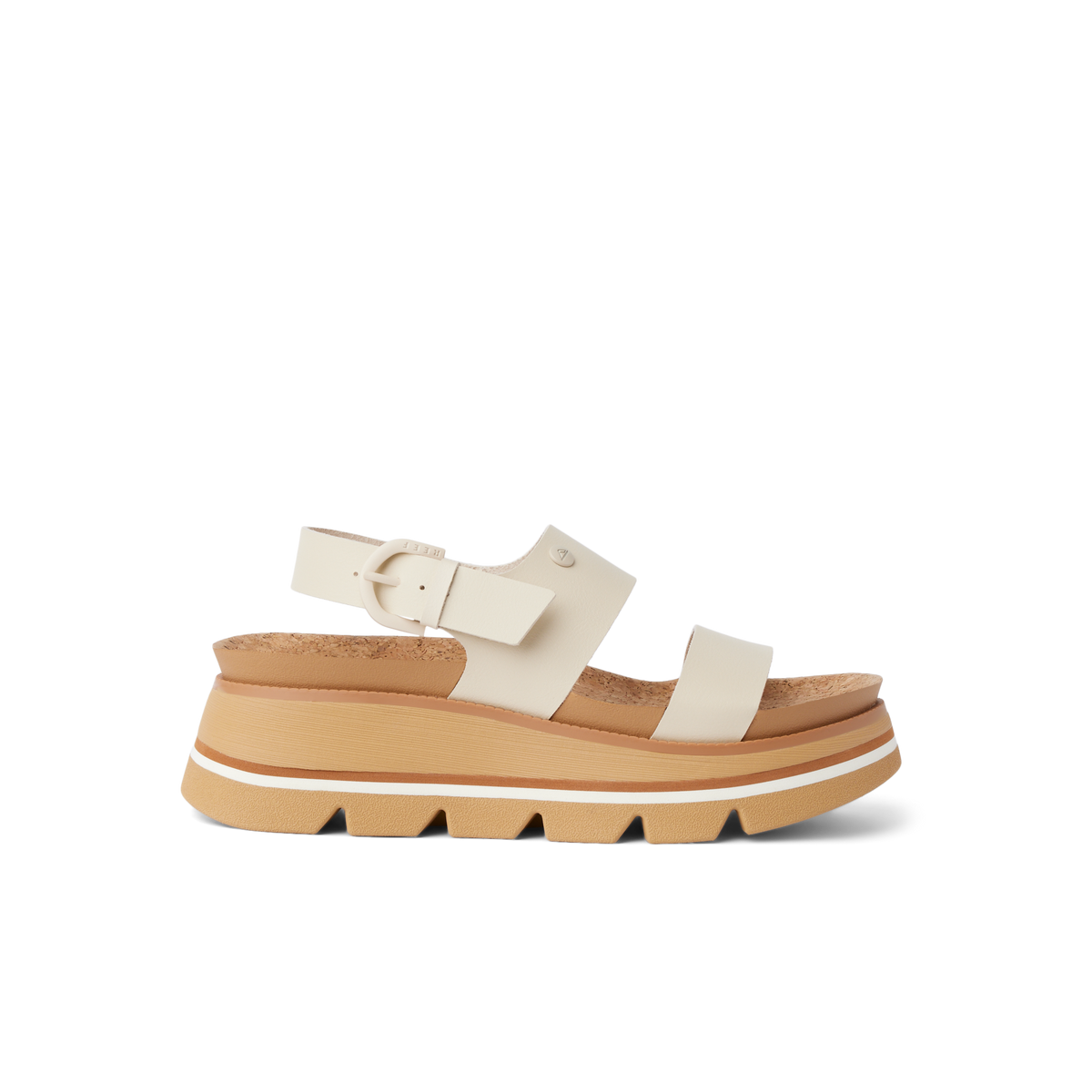 Vista Luxe Liah - White/Tan - Right Side View