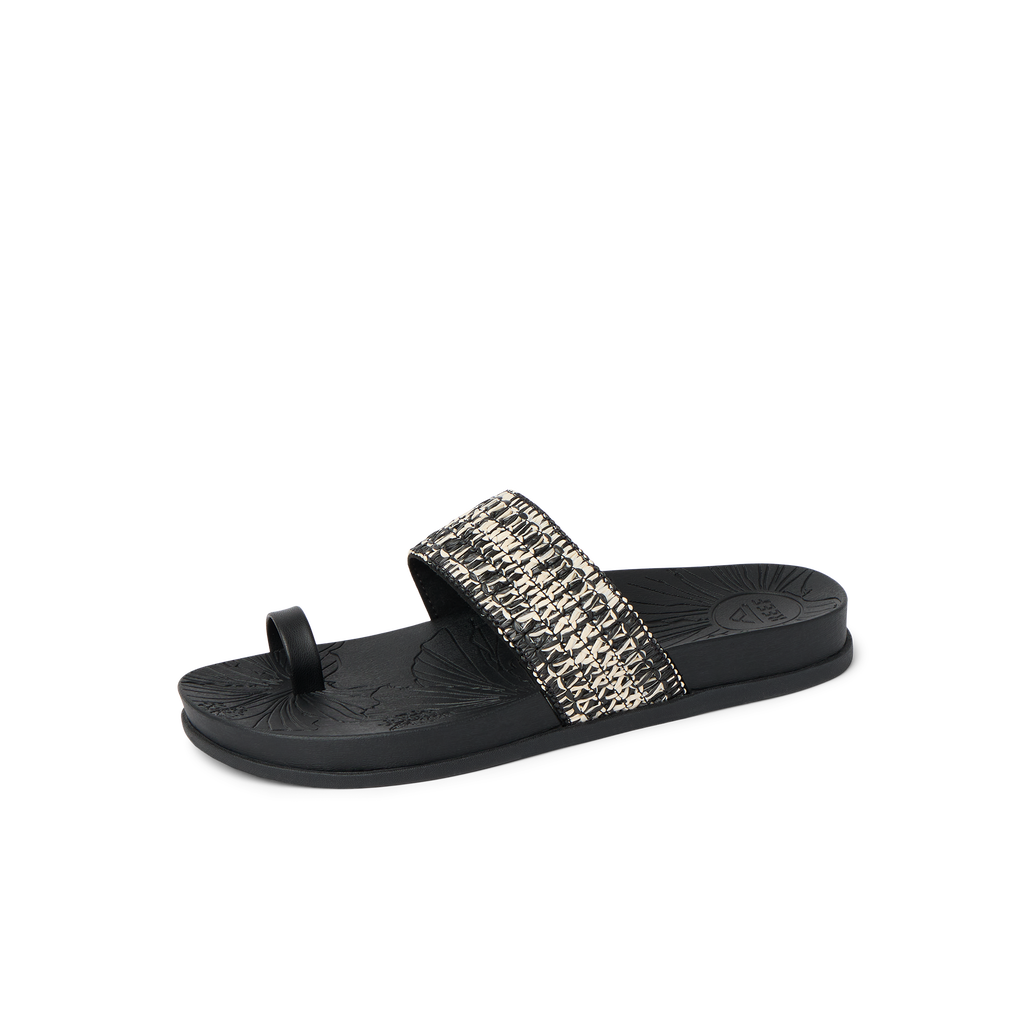 Flora Cruz - Black Floral - Left Side View