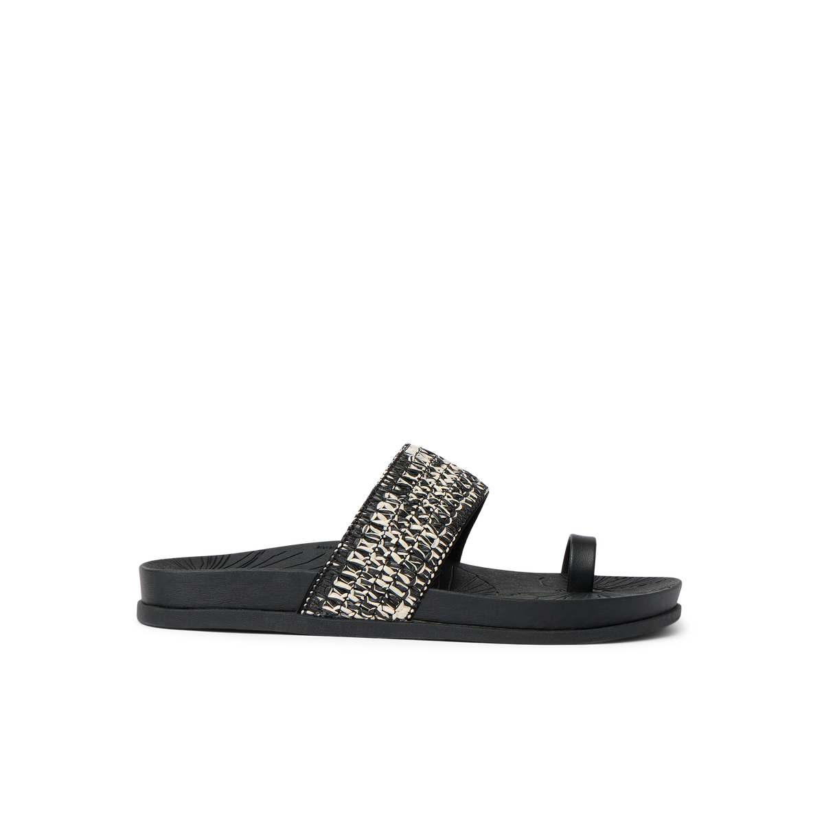 Flora Cruz - Black Floral - Right Side View