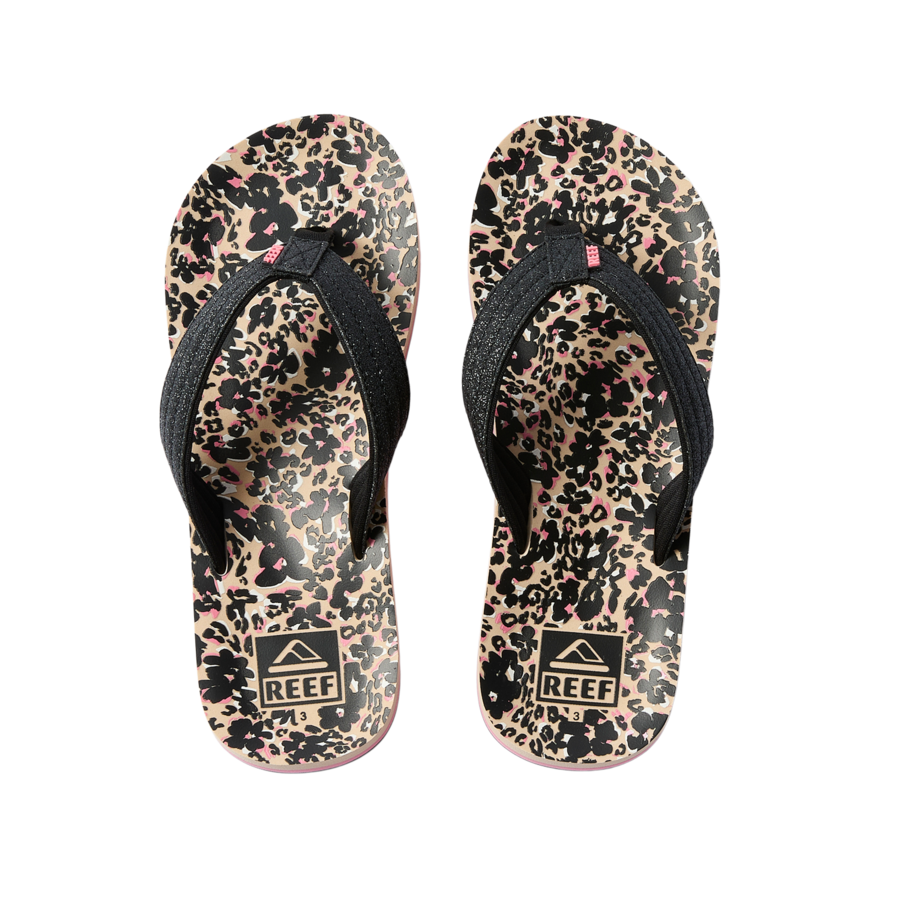 Kids Ahi - Floral Cheetah - Underside View