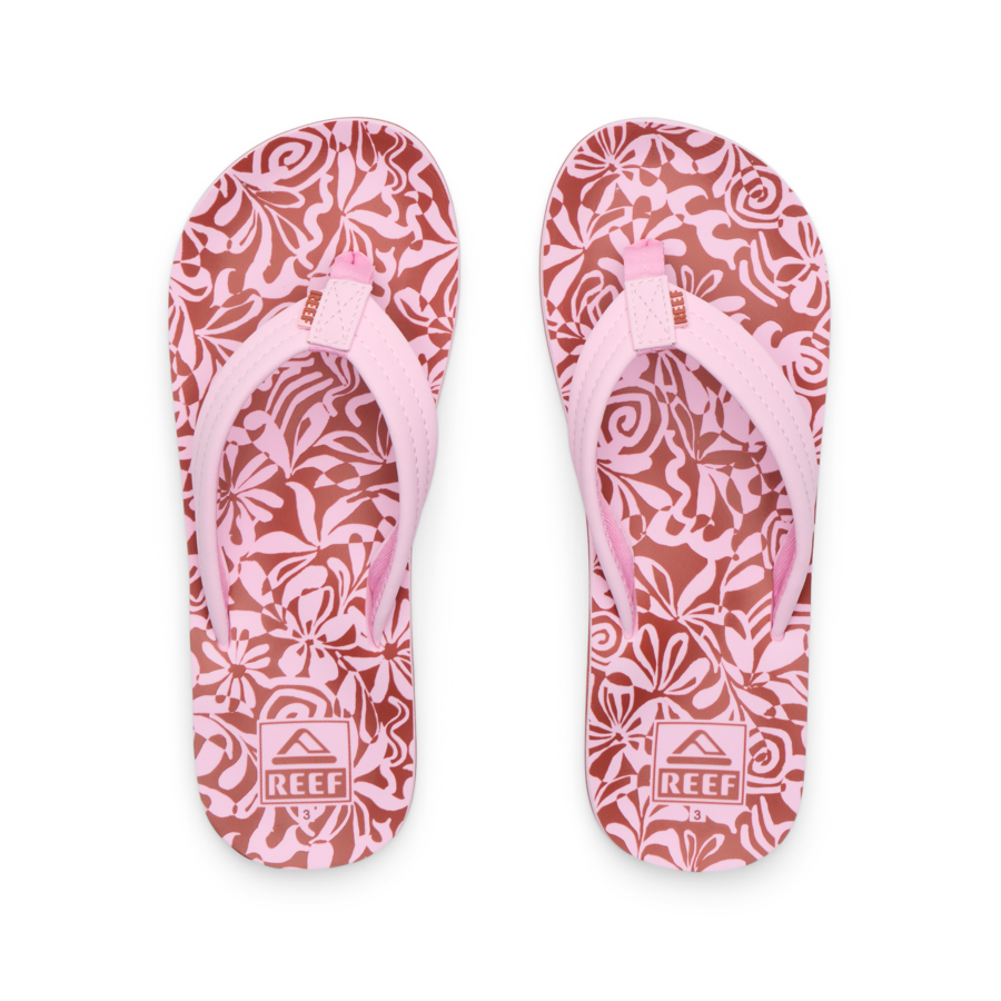 Kids Ahi - Pink Modern Floral - Top View