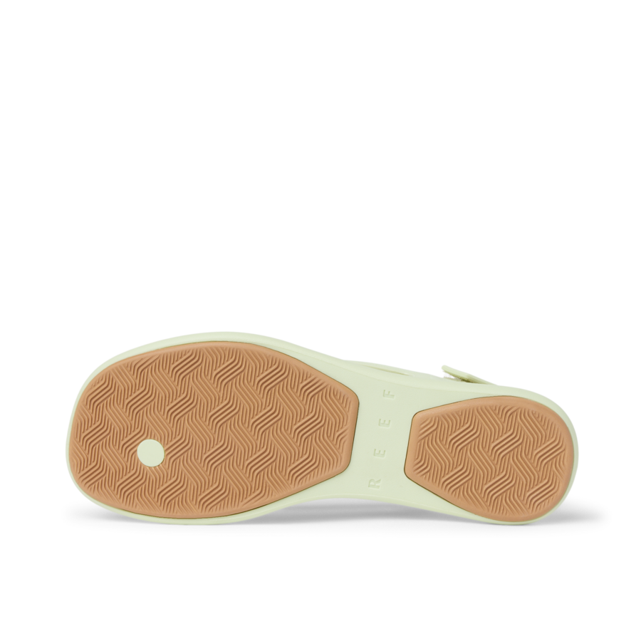 Water Willow Maya women's sandal shown from the sole, featuring durable, water-friendly, cushioned sole with arch support.