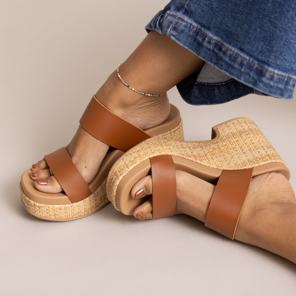 Sunset Ibiza - Leather Brown - Top View