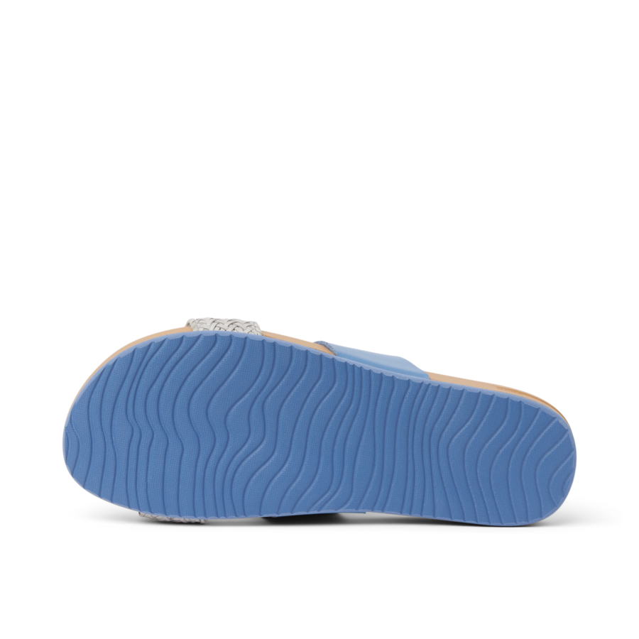 Cushion Vista - Blue Duo Braid - Underside View