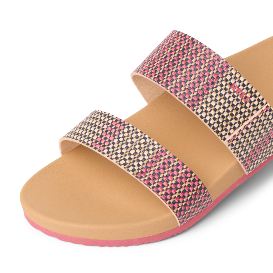 Kids Cushion Vista - Pink Raffia - Down the Line 1 View