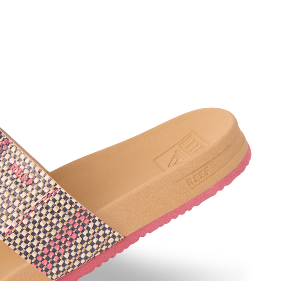 Kids Cushion Vista - Pink Raffia - Down the Line 2 View