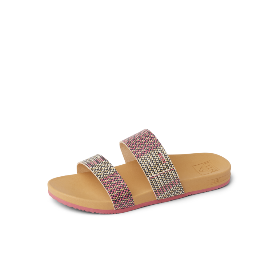 Kids Cushion Vista - Pink Raffia - Left Side View