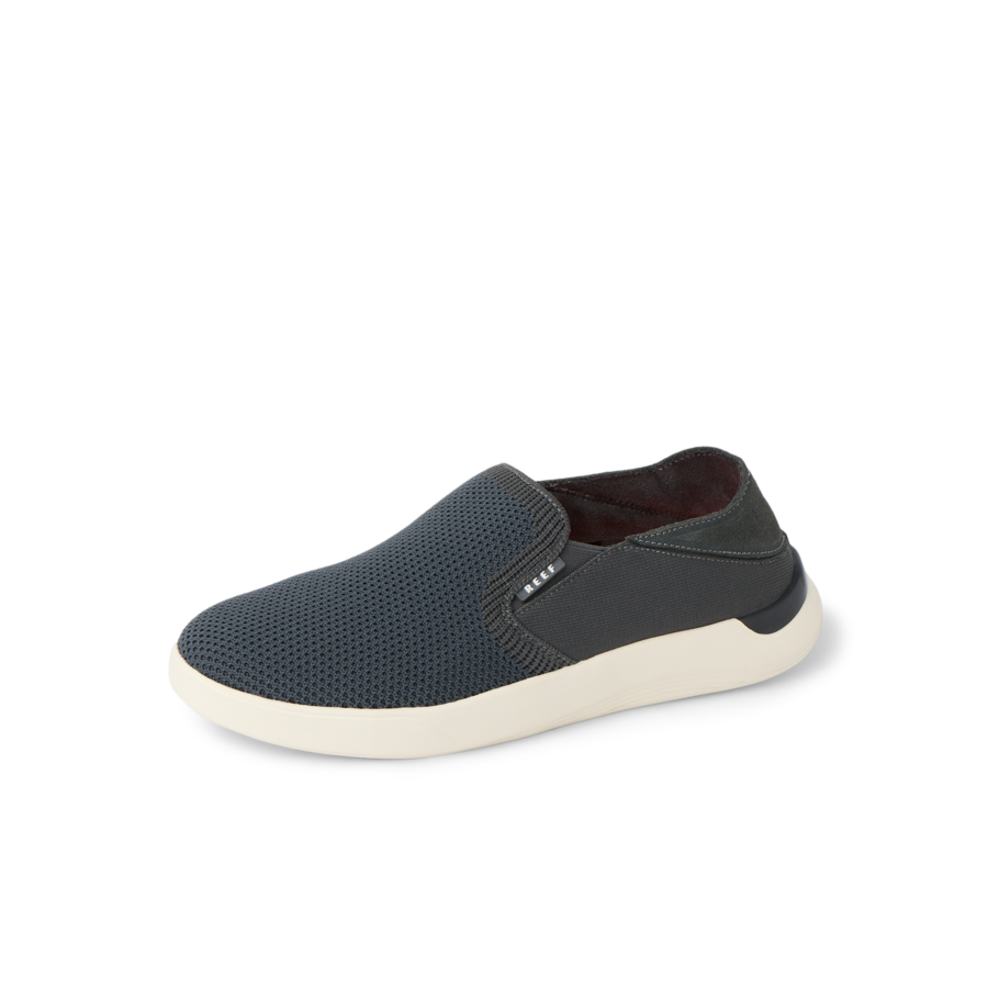 Swellsole Neptune Slip-On - Black/White - Left Side View