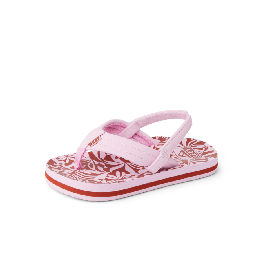 Little Ahi - Pink Modern Floral - Left Side View